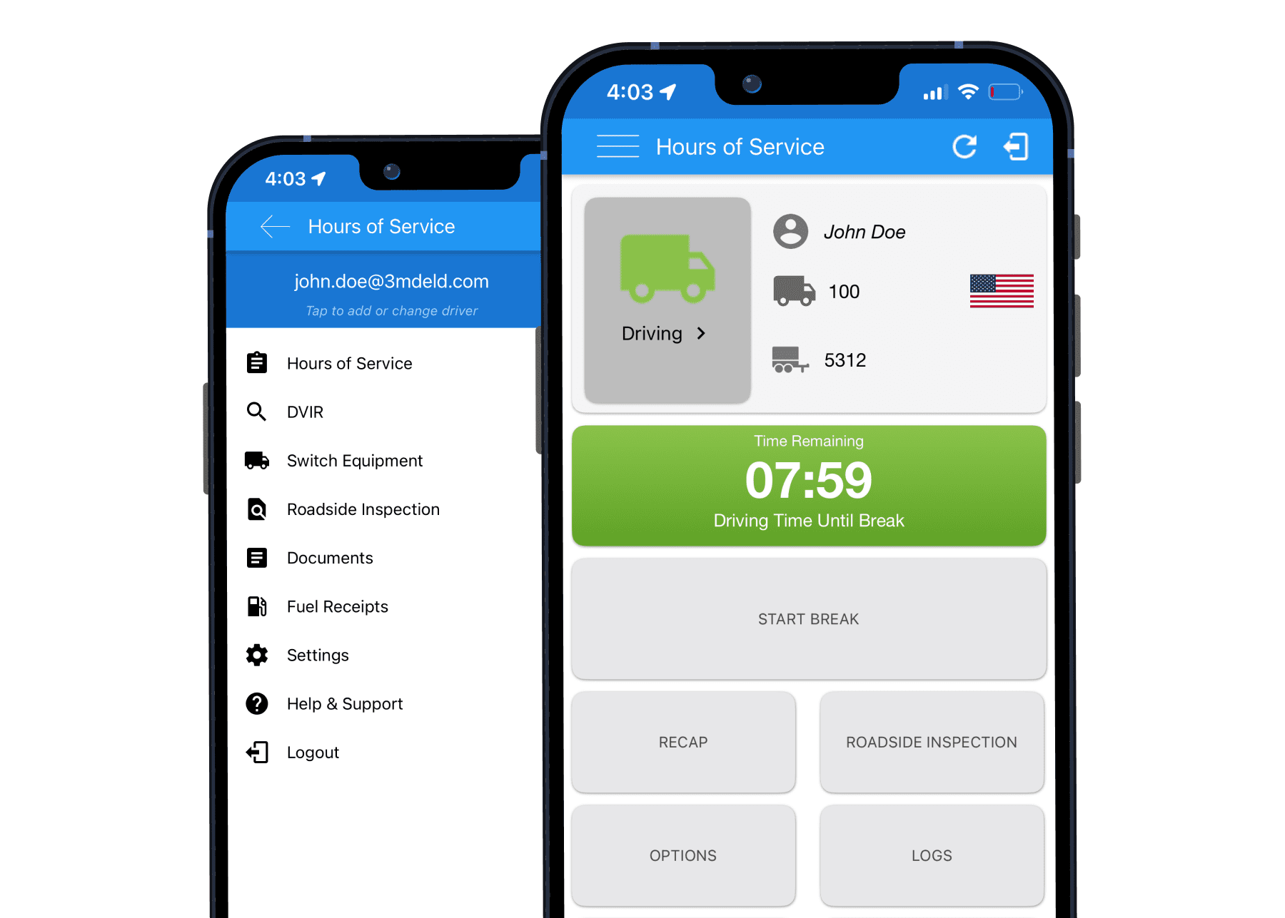 3MD ELD - Electronic Logging Devices for Trucking